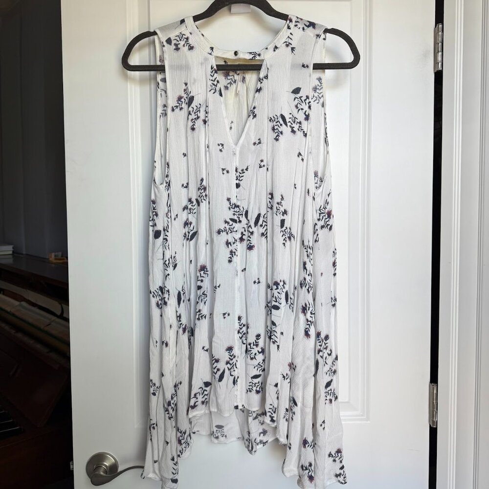 Free People Floral Sleeveless Tunic (M)